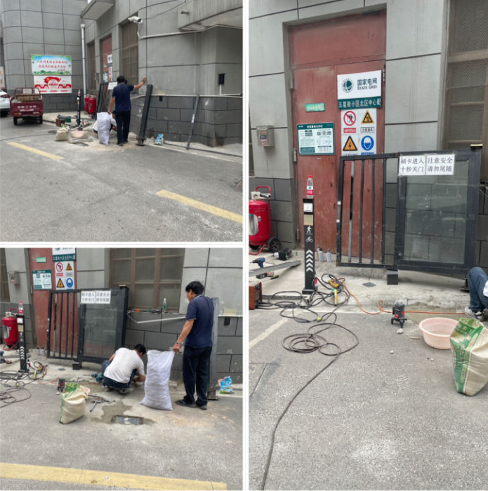 修復(fù)大門除隱患，確保住戶安全出行
